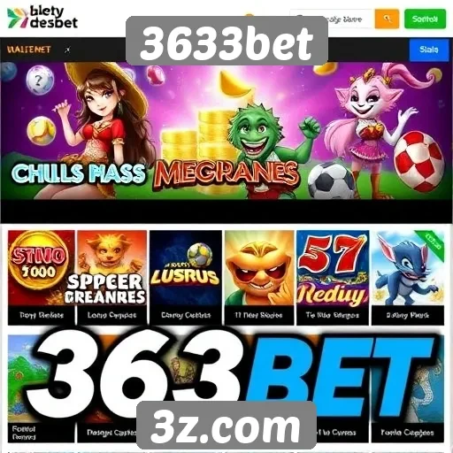 Variedade de jogos oferecidos na plataforma 3633bet